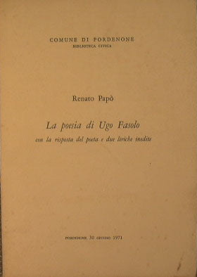 The poetry of Ugo Foscolo