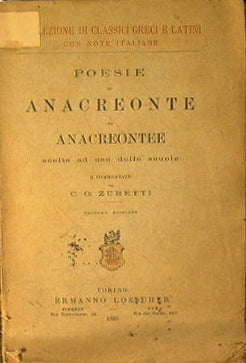 Poesie di Anancreonte e Anacrontee