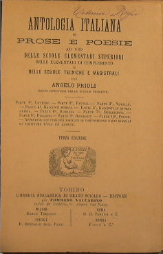 Antologia italiana di prose e poesie