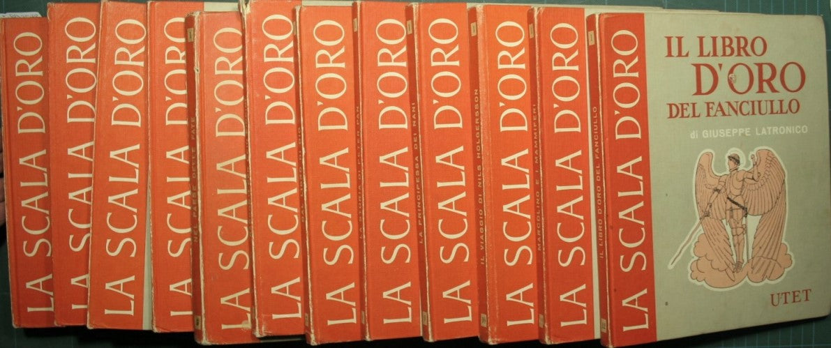 Quando Re Leone imperava; Tompusse e le bestie; Tompusse e i mestieri; Viaggio intorno alla casa; Nel paese delle fate; Racconti per i più piccini; Dal libro di Dio; La storia di Peter Pan;