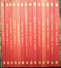 Lo scrigno magico; Il mio novelliere; Tompusse e il romano antico; I racconti di Natale; Il bel Biancospino; I viaggi di Gulliver; Le gaie avventure di Thyl Ulenspiegel; La rosa e l'anello;