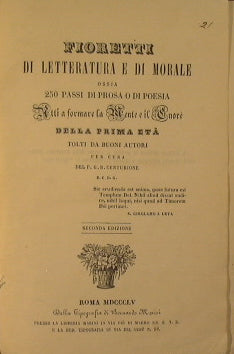 Fioretti di letteratura e di morale