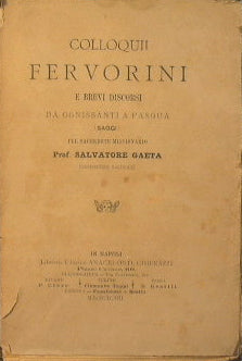 Colloquii fervorini e brevi discorsi da Ognissanti a Pasqua (Saggi)