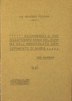 Marking the fiftieth year of the request of Mary's immaculate