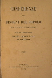 Conferenze pei bisogni del popolo