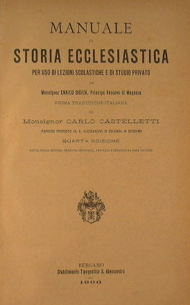 Manual of ecclesiastical history