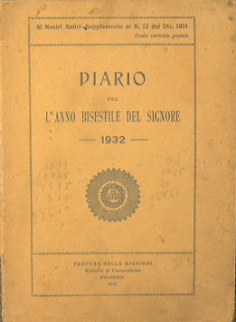 Diario de caballero en años bisiestos - 1932