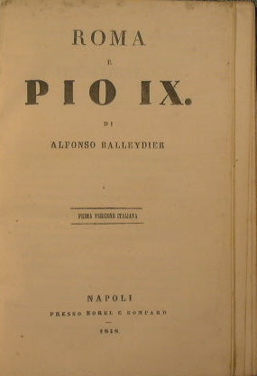 Rome and Pius IX