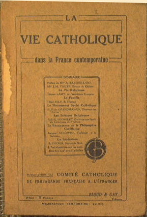 La Vie Catholique in contemporary France