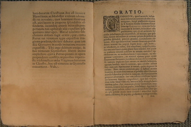 Gymnasium virtutum siue Oratio habita in funere Dominici Gimnasij sacri collegij cardinalium decani, authore Carolo Francisco Deluca e Societate Iesu