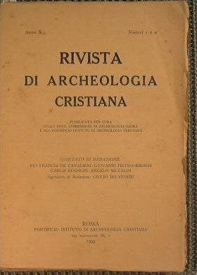 Rivista di Archeologia Cristiana