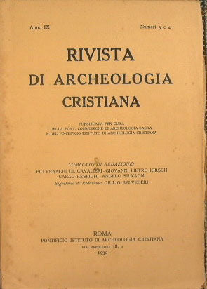 Rivista di Archeologia Cristiana