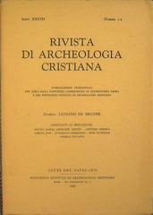 Rivista di Archeologia Cristiana. Anno XXVIII 1952