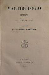 Martirologio italiano dal 1792 al 1847 - Libri dieci