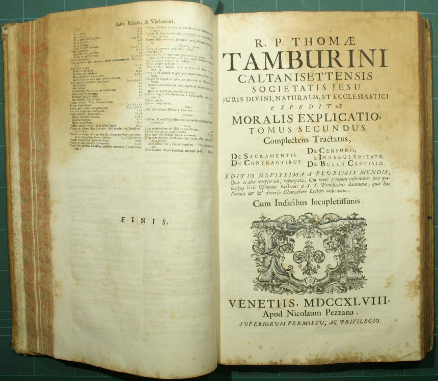 R.P. Tamburini caltanisettensis societatis Jesu, […] Theologia moralis