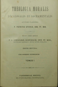 Teología moralis decalogalis et sacramentalis