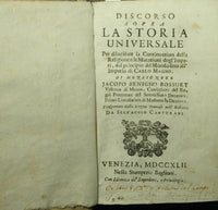 Discorso sopra la storia universale per dilucidare la continuazion della religione e le mutazioni degl'Imperi; Continuazione della storia universale