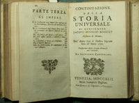 Discorso sopra la storia universale per dilucidare la continuazion della religione e le mutazioni degl'Imperi; Continuazione della storia universale