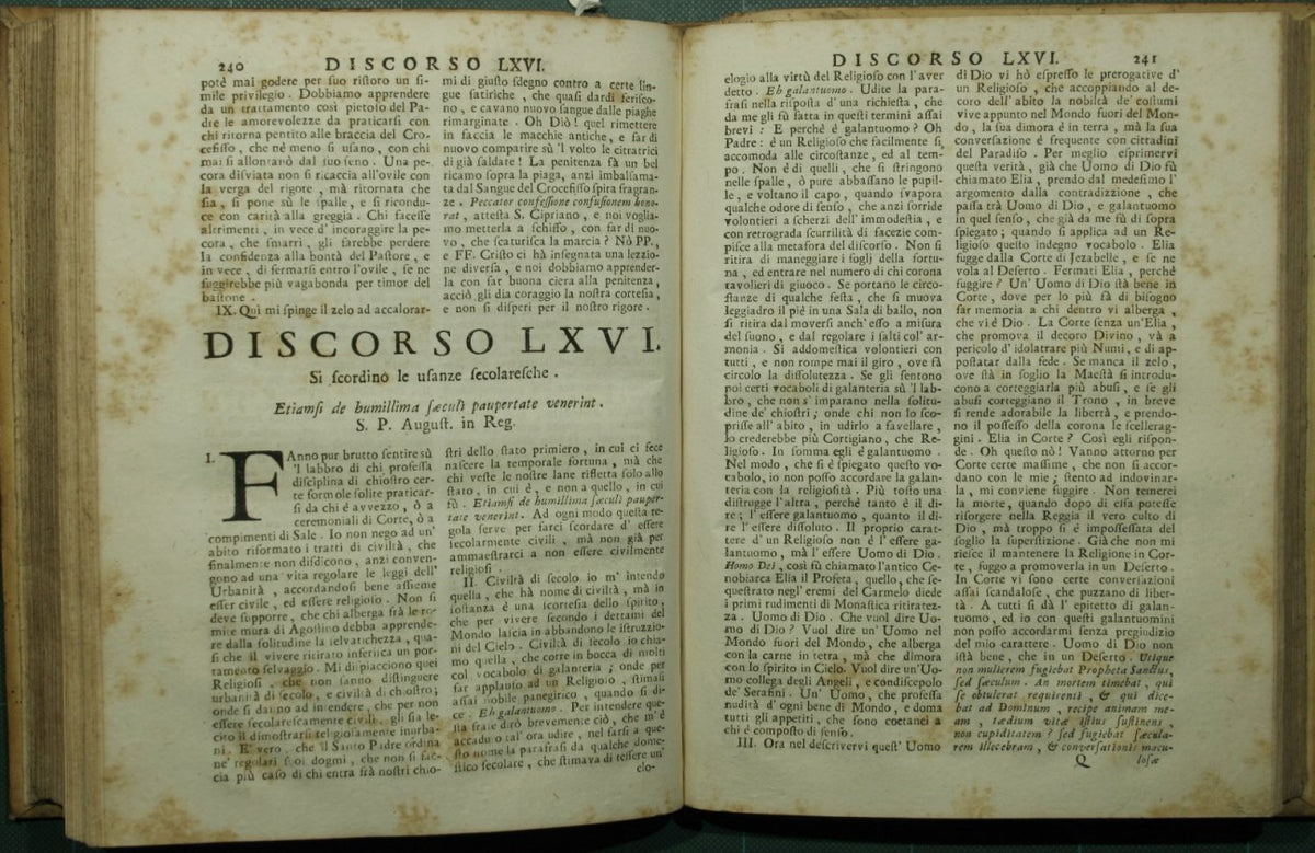 Cloistered speeches on the rule of the great father Saint Augustine recited to his religious by father Prospero da S. Giuseppe