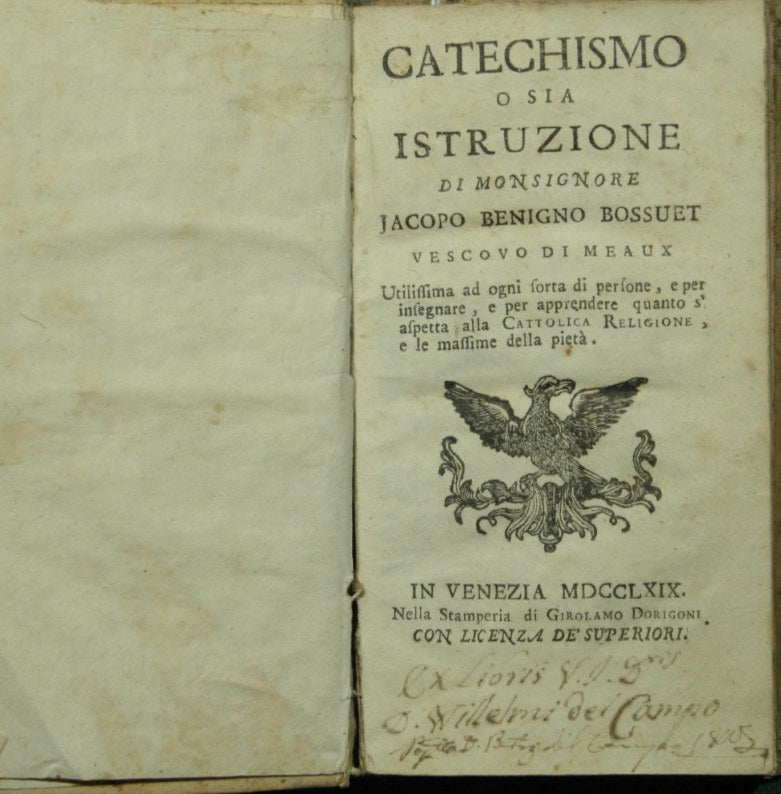 Catechismo o sia istruzione