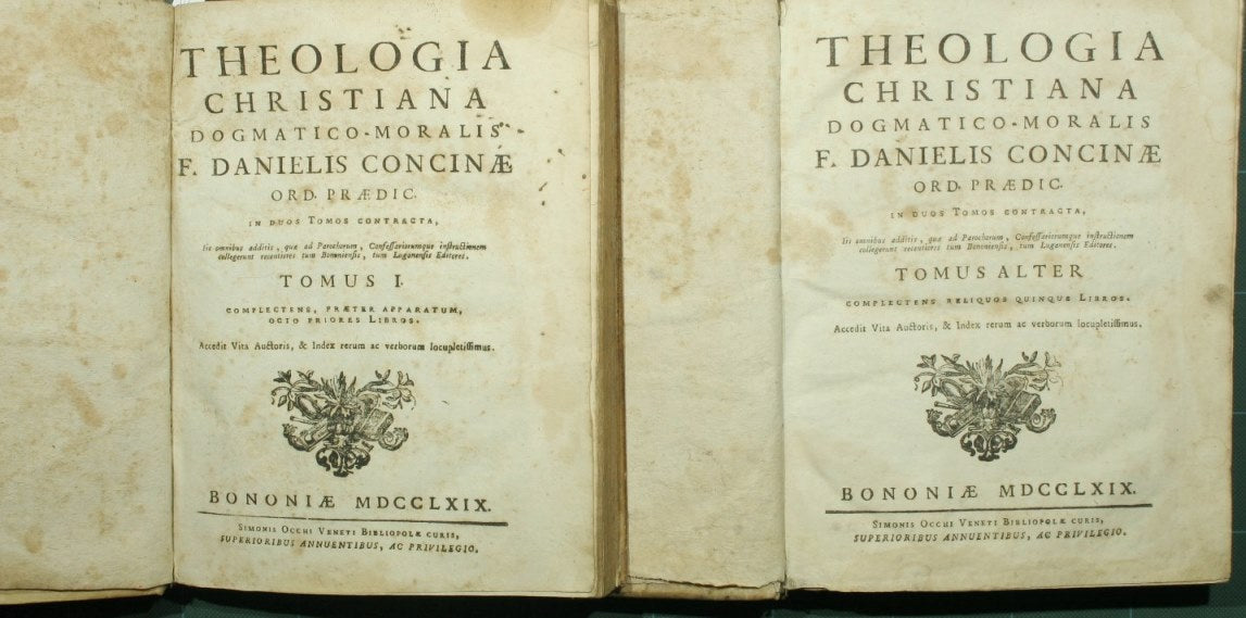 Theologia christiana dogmatico - moralis F. Danielis Concinae ord. praedic. in duos tomos contracta
