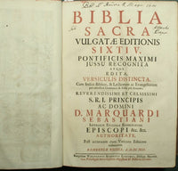 Biblia sacra vulgatae editionis Sixti V Pontificis Maximi jussu recognita atque edita, versiculis distincta