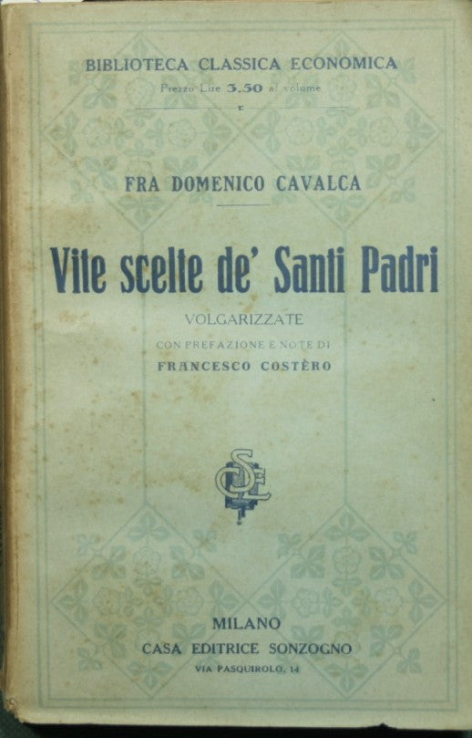 Vidas seleccionadas de los Santos Padres