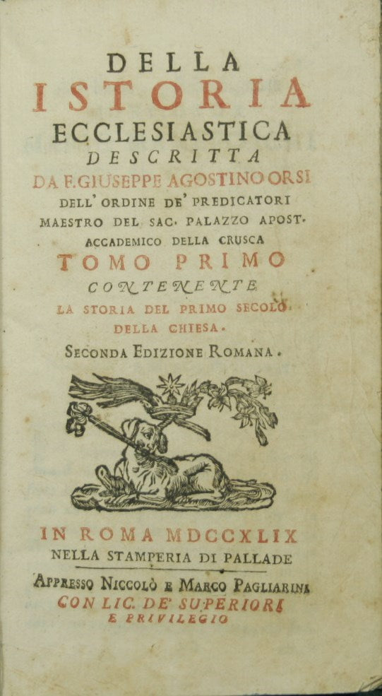 Della Istoria ecclesiastica