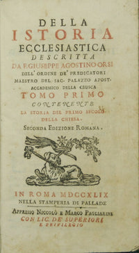 Della Istoria ecclesiastica