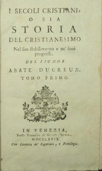 The Christian centuries or the history of Christianity in its establishment and progress. Vols. I-II-III-V-VI-VIII