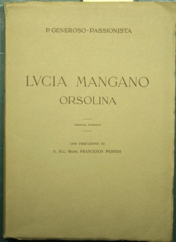 Lucía Mangano Ursulina. Vol. yo
