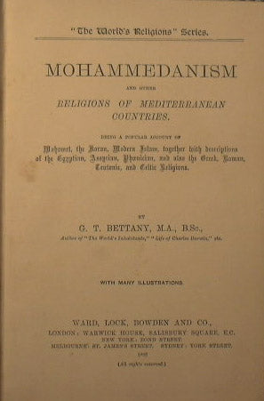 Mohammedanism and other religions of mediterranean countries
