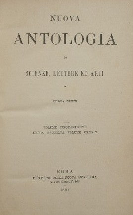 Nuova antologia. Vol. L