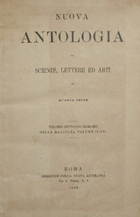 Nuova antologia. Vol. LXXIII