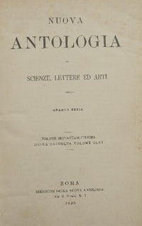 Nuova antologia. Vol. LXXVII