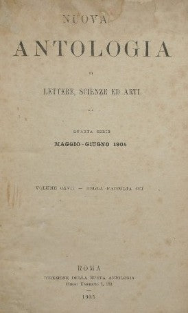 Nuova antologia. Vol. CXVII