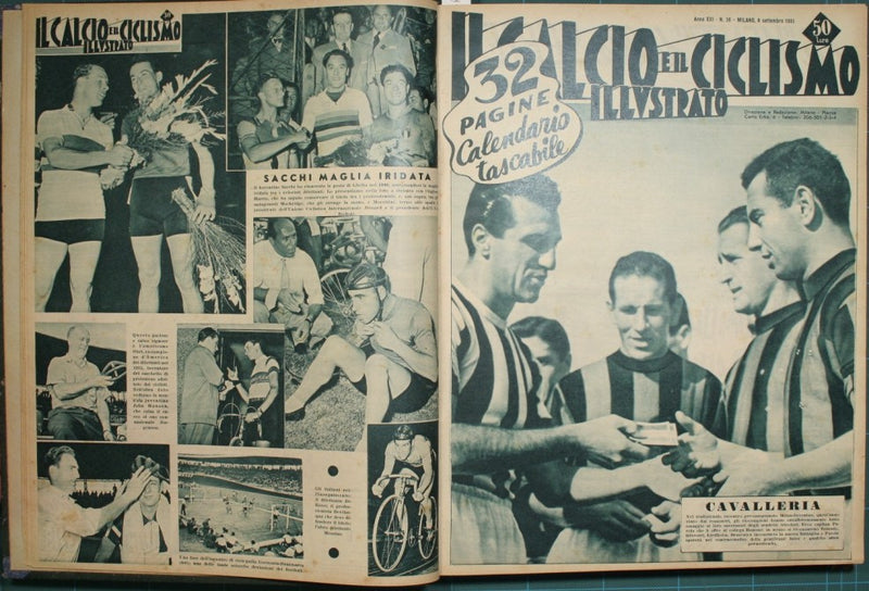 Il calcio e il ciclismo illustrato. Anno XXI - 1951; Anno XXII - 1952