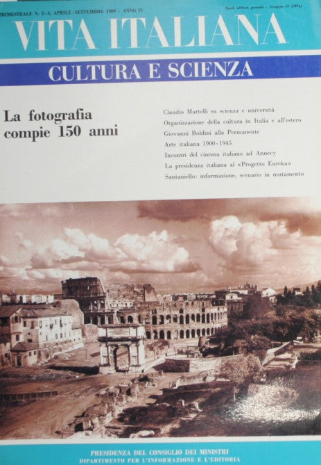 Vita italiana. Aprile-settembre 1989