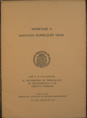 Homenaje a Santiago Sobrequés Vidal
