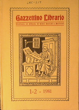 Gazzettino Librario. Anno 1981.