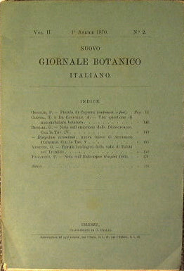 New Italian Botanical Journal.Volume II number 2