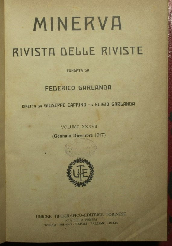 Minerva - Rivista delle riviste - 1917