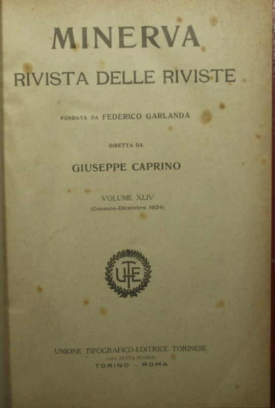 Minerva - Rivista delle riviste - 1924