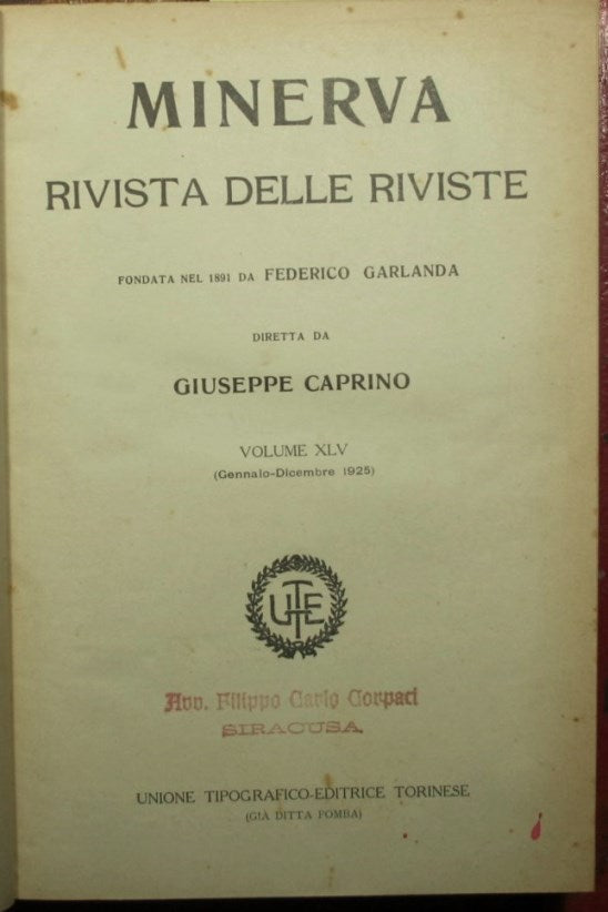 Minerva - Revista de revistas - 1925