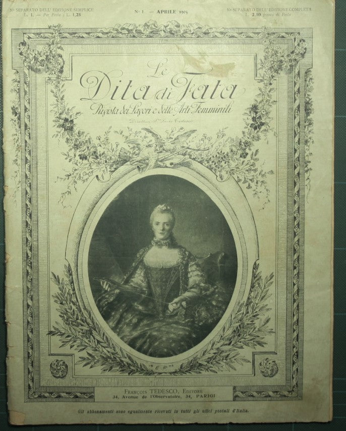 Le dita di fata - Rivista dei lavori e delle arti femminili - N. 1, Aprile 1905