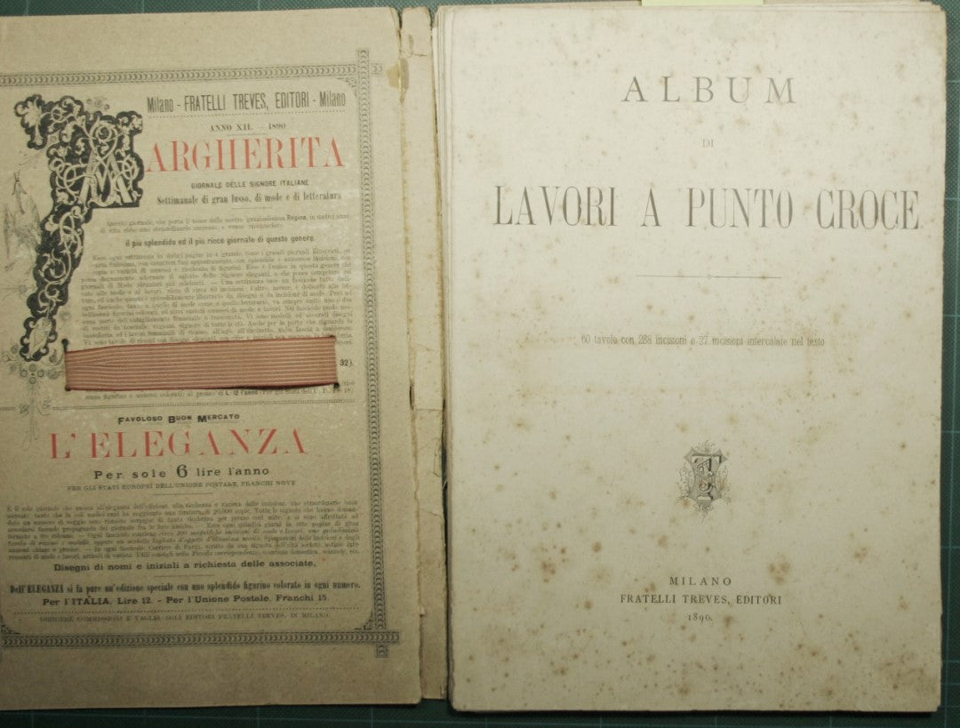 Album di lavori a punto croce