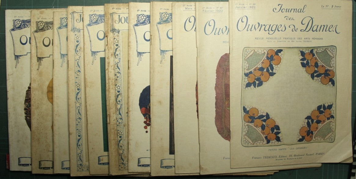 Journal des ouvrages de dames - Janvier/Decembre 1922