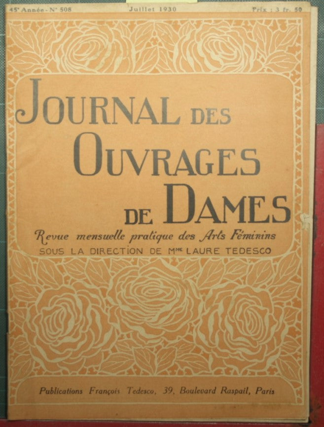 Journal des ouvrages de dames - Juillet 1930