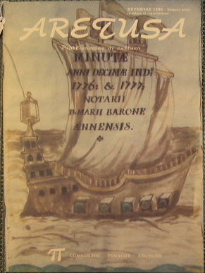 Aretusa. Pubblicazione di cultura.