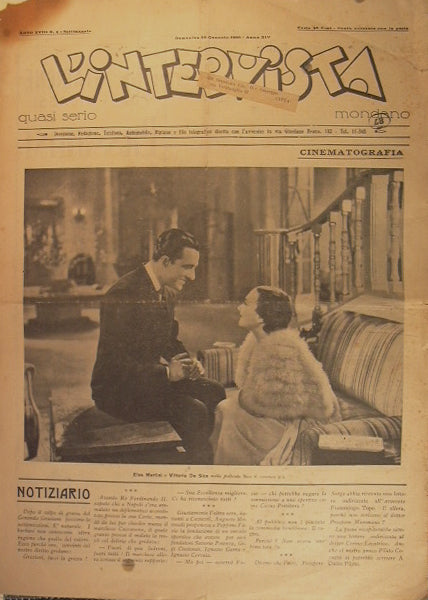 Settimanale l'intervista - anno XVIII n. 4 - domenica 26 febbraio 1936 anno XVI